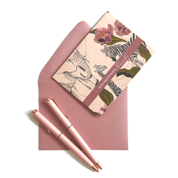 Safari Blush Greeting Set